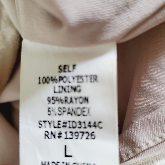 Lulus Oh, Behave! Beige Velvet Bodycon Long Sleeve Dress Crushed Velvet , Sz L - Picture 12 of 12